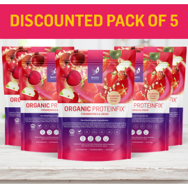 Organic ProteinFix Strawberries and Cream - Discounted pack of 5